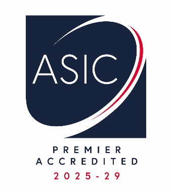 ASIC Premier Accredited 2025-29